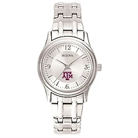 Women's Texas A&M Aggies Silver-Tone Dial Stainless Steel Quartz Watch