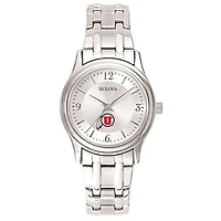Women's Utah Utes Silver-Tone Dial Stainless Steel Quartz Watch