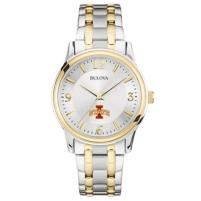Bulova Silver/Gold Iowa State Cyclones Classic Two-Tone Round Watch
