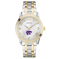 Bulova Silver/Gold Kansas State Wildcats Classic Two-Tone Round Watch
