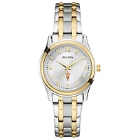 Women's Bulova Silver/Gold Arizona State Sun Devils Classic Two-Tone Round Watch