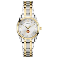 Women's Bulova Silver/Gold Iowa State Cyclones Classic Two-Tone Round Watch