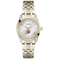 Women's Bulova Silver/Gold Utah Utes Classic Two-Tone Round Watch