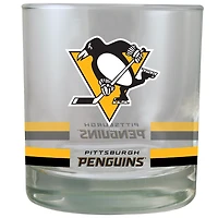 Pittsburgh Penguins 10oz. Banded Rocks Glass