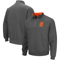 Men's Colosseum Charcoal Syracuse Orange Tortugas Team Logo Quarter-Zip Jacket