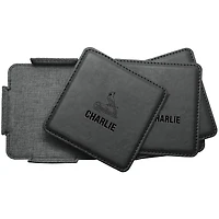 St. Louis Cardinals 4-Pack Personalized Leather Coaster Set