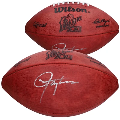 Lawrence Taylor New York Giants Autographed Wilson Super Bowl XXI Pro Football