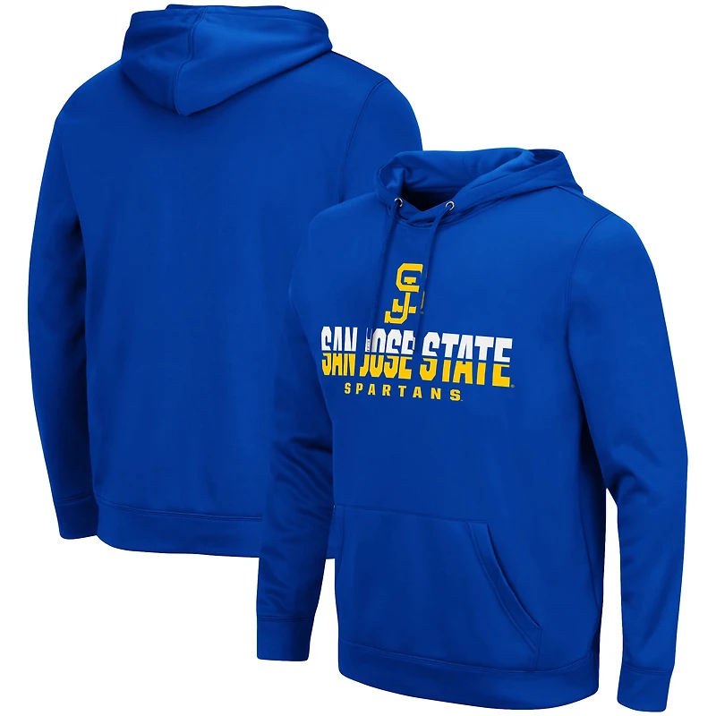 Men's Colosseum Royal San Jose State Spartans Lantern Pullover Hoodie