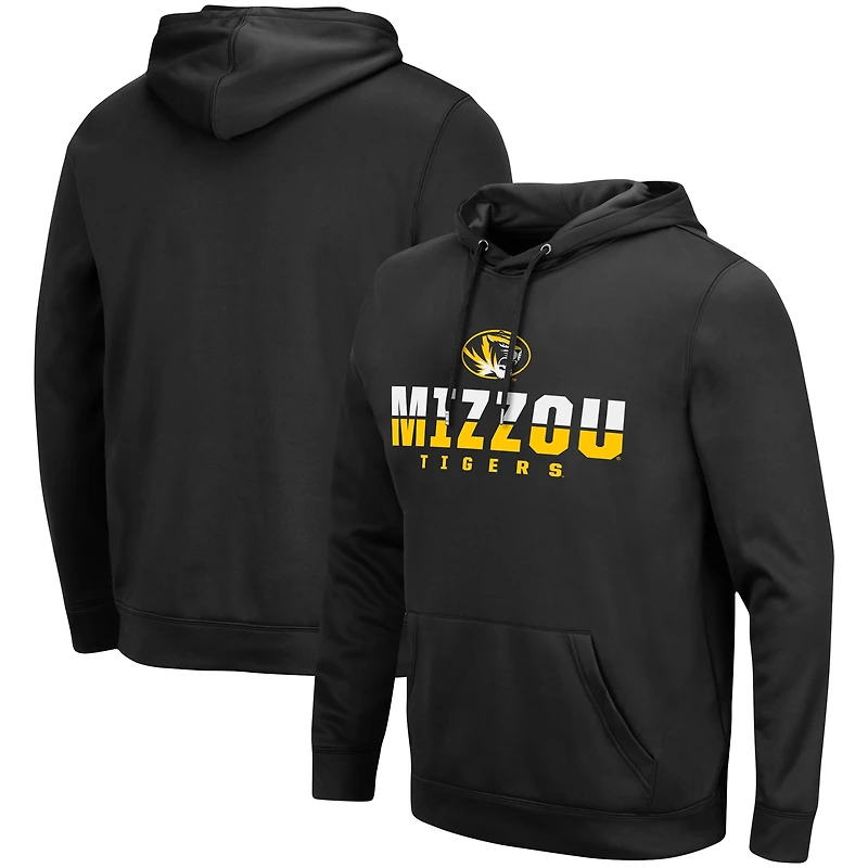 Men's Colosseum Black Missouri Tigers Lantern Pullover Hoodie
