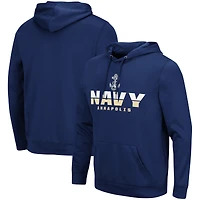 Men's Colosseum Navy Navy Midshipmen Lantern Pullover Hoodie