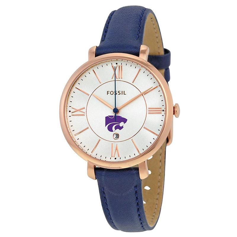 Women's Fossil Kansas State Wildcats Jacqueline Leather Watch