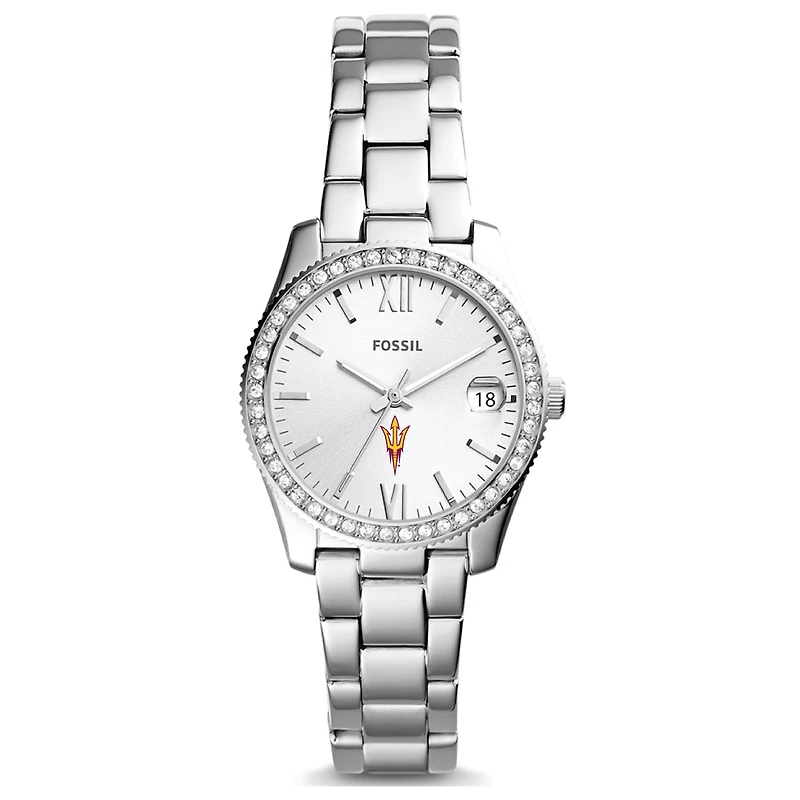 Women's Fossil Arizona State Sun Devils Scarlette Mini Three-Hand Date Watch