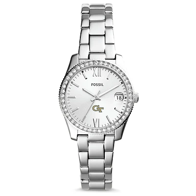 Women's Fossil Georgia Tech Yellow Jackets Scarlette Mini Three-Hand Date Watch