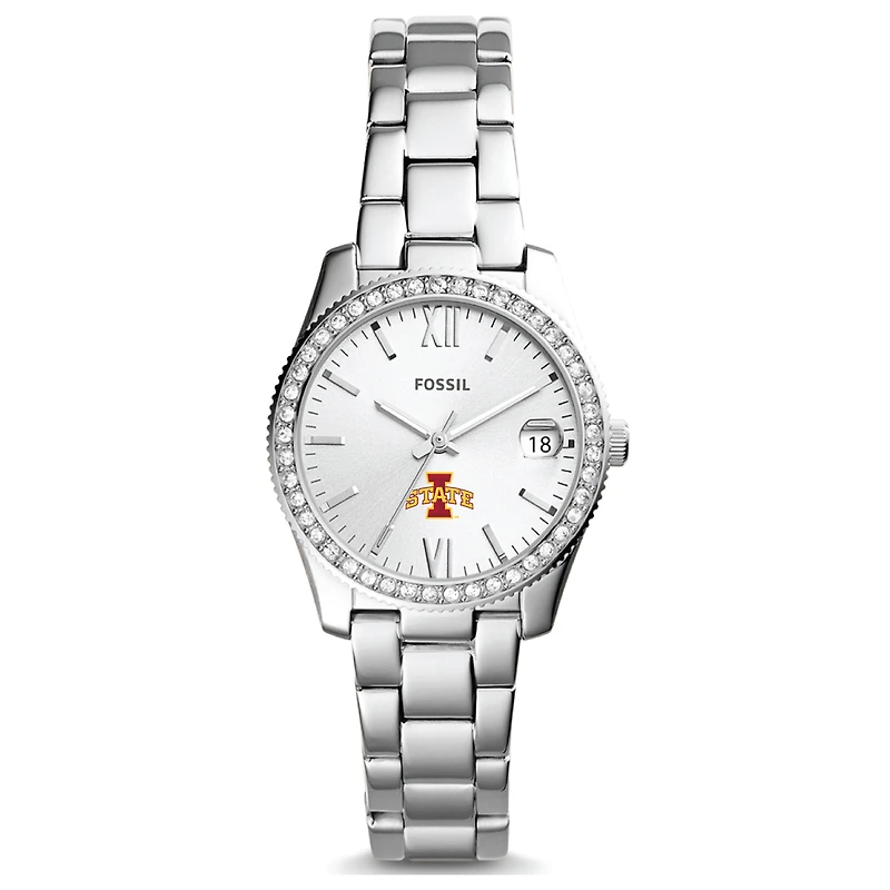 Women's Fossil Iowa State Cyclones Scarlette Mini Three-Hand Date Watch