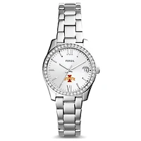 Women's Fossil Iowa State Cyclones Scarlette Mini Three-Hand Date Watch