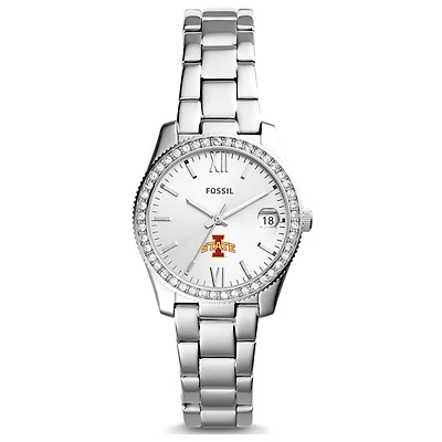 Women's Fossil Iowa State Cyclones Scarlette Mini Three-Hand Date Watch