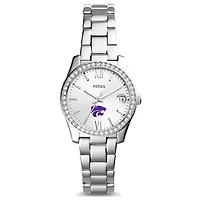 Women's Fossil Kansas State Wildcats Scarlette Mini Three-Hand Date Watch