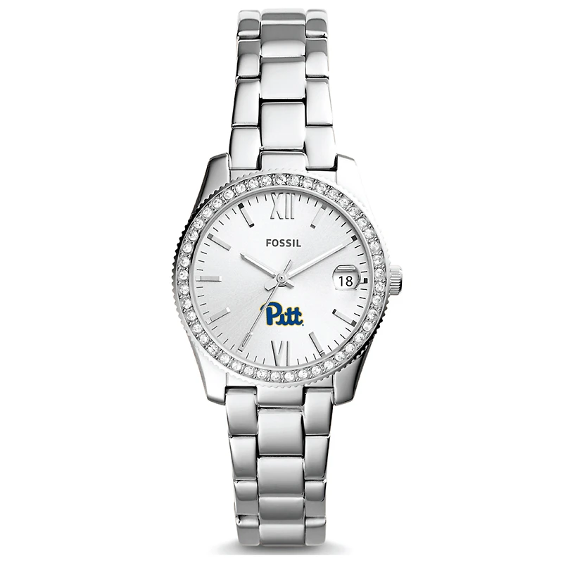 Women's Fossil Pitt Panthers Scarlette Mini Three-Hand Date Watch