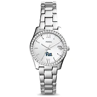 Women's Fossil Pitt Panthers Scarlette Mini Three-Hand Date Watch