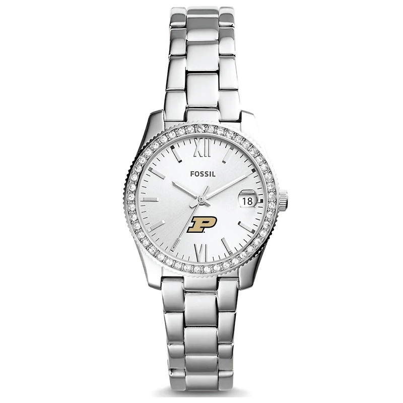Women's Fossil Purdue Boilermakers Scarlette Mini Three-Hand Date Watch