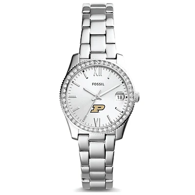 Women's Fossil Purdue Boilermakers Scarlette Mini Three-Hand Date Watch