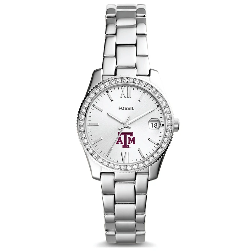 Women's Fossil Texas A&M Aggies Scarlette Mini Three-Hand Date Watch