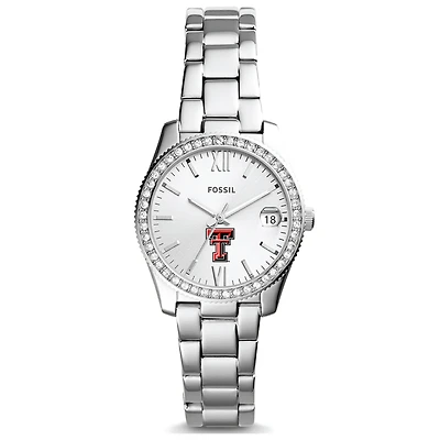 Women's Fossil Texas Tech Red Raiders Scarlette Mini Three-Hand Date Watch