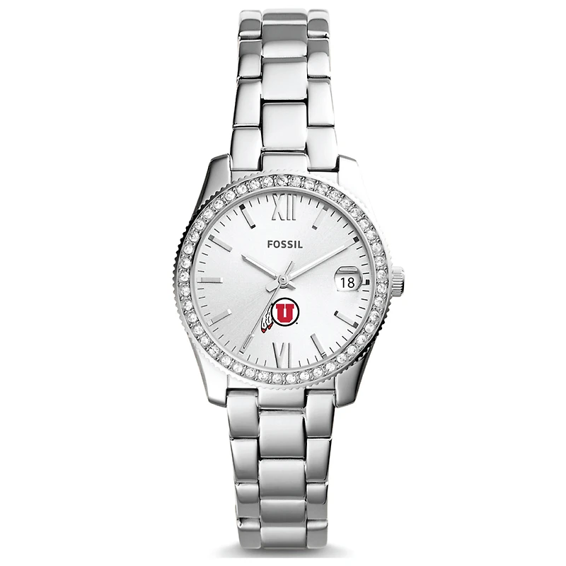 Women's Fossil Utah Utes Scarlette Mini Three-Hand Date Watch