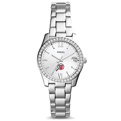 Women's Fossil Utah Utes Scarlette Mini Three-Hand Date Watch