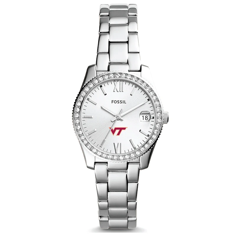 Women's Fossil Virginia Tech Hokies Scarlette Mini Three-Hand Date Watch