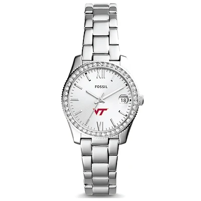 Women's Fossil Virginia Tech Hokies Scarlette Mini Three-Hand Date Watch