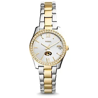 Women's Fossil Missouri Tigers Scarlette Mini Two Tone Stainless Steel Watch