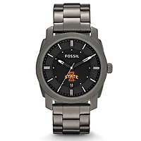 Fossil Iowa State Cyclones Machine Smoke Stainless Steel Watch