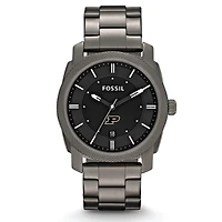 Fossil Purdue Boilermakers Machine Smoke Stainless Steel Watch