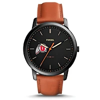 Fossil Utah Utes The Minimalist Slim Leather Watch