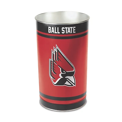 WinCraft Ball State Cardinals 15'' Tapered Wastebasket