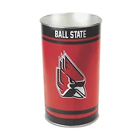 WinCraft Ball State Cardinals 15'' Tapered Wastebasket
