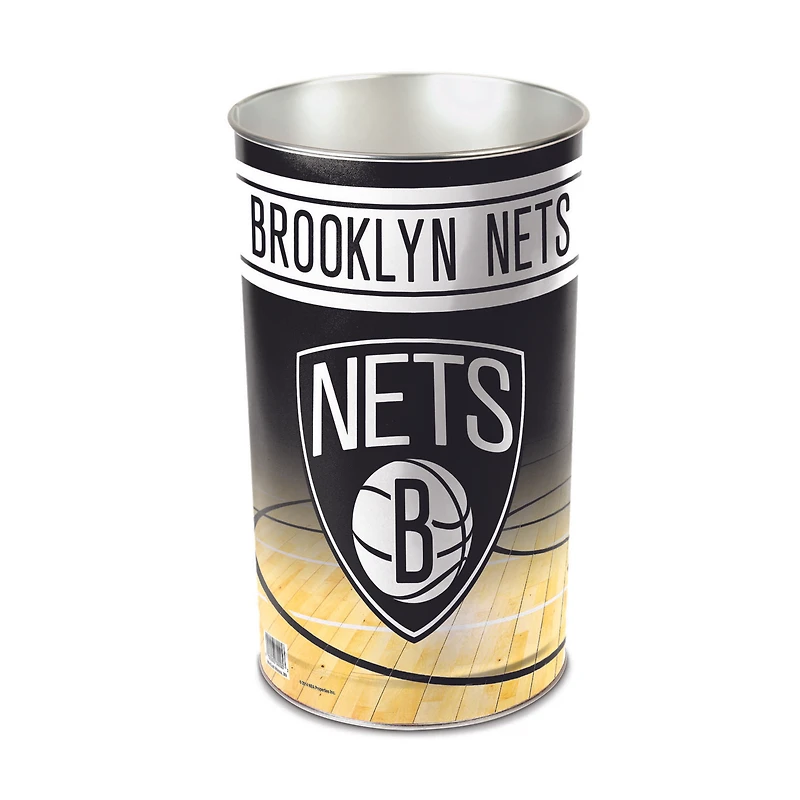 WinCraft Brooklyn Nets 15'' Tapered Wastebasket