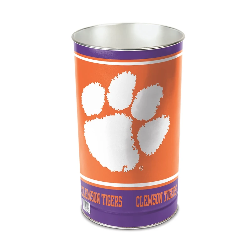 WinCraft Clemson Tigers 15'' Tapered Wastebasket