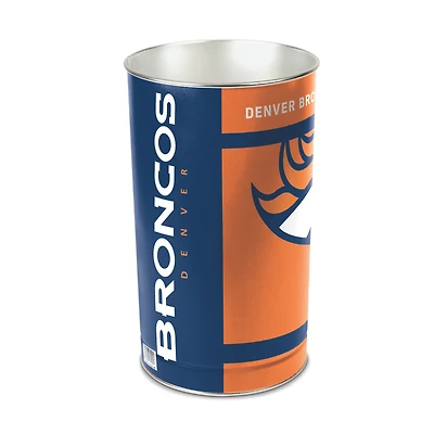 WinCraft Denver Broncos 15'' Tapered Wastebasket