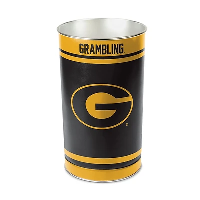 WinCraft Grambling Tigers 15'' Tapered Wastebasket