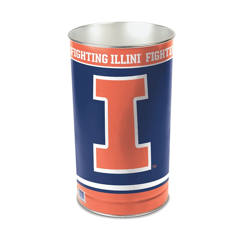 WinCraft Illinois Fighting Illini 15'' Tapered Wastebasket