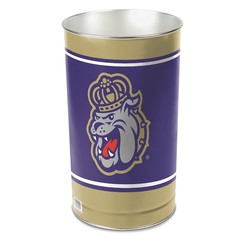 WinCraft James Madison Dukes 15'' Tapered Wastebasket