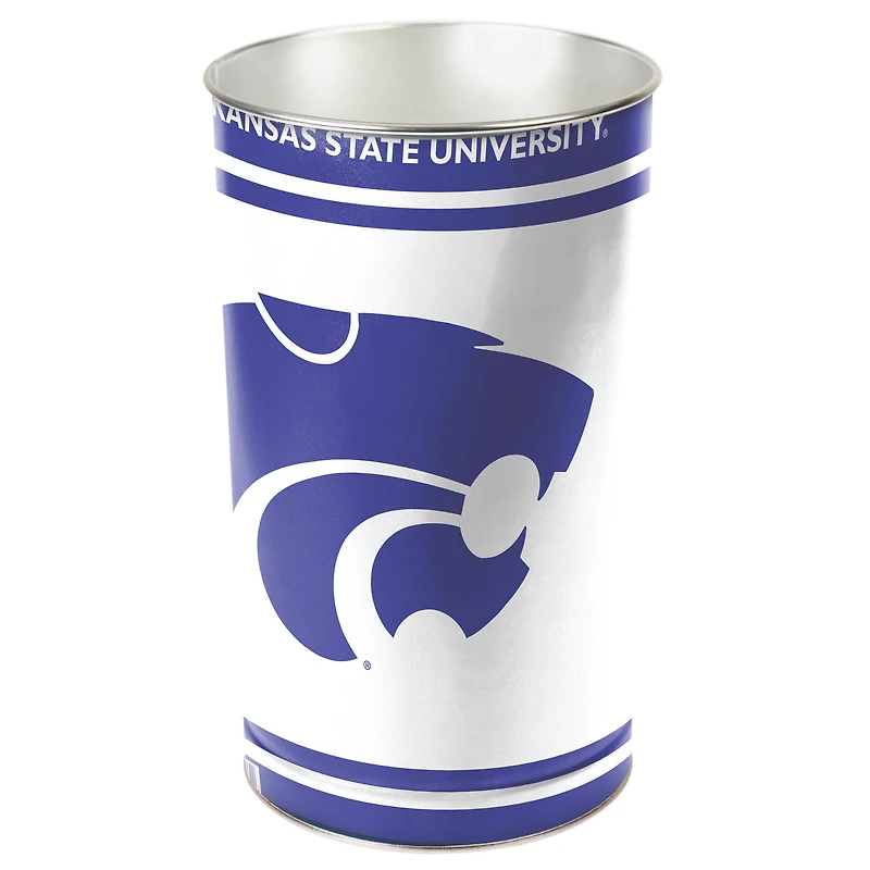 WinCraft Kansas State Wildcats 15'' Tapered Wastebasket