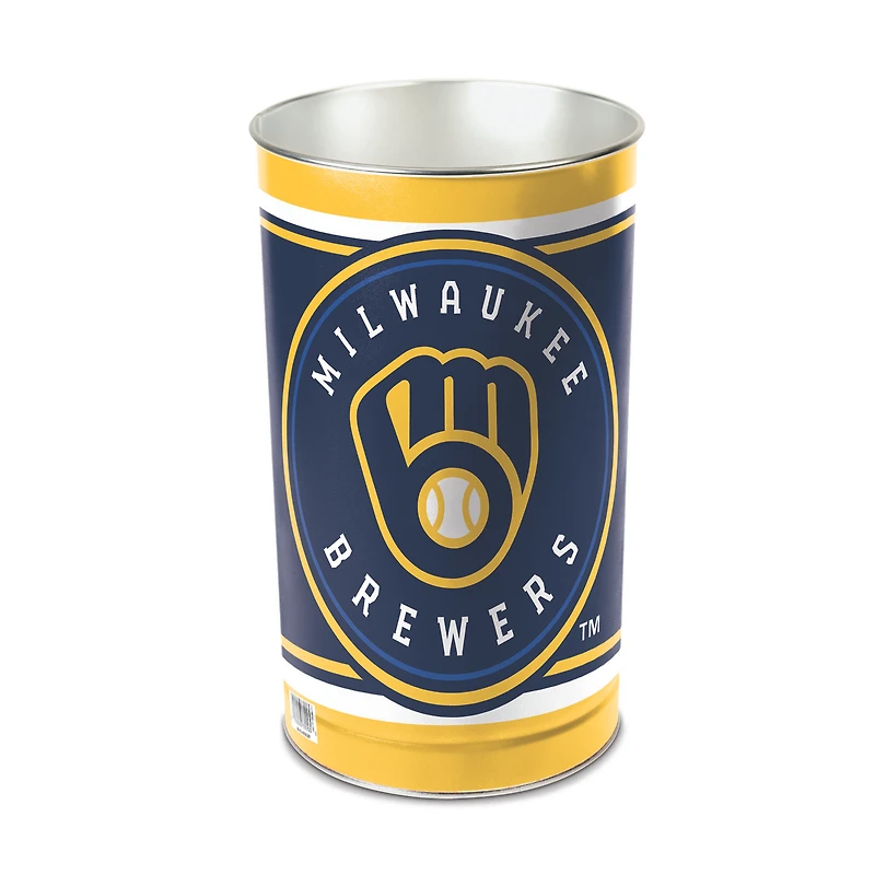 WinCraft Milwaukee Brewers 15'' Tapered Wastebasket