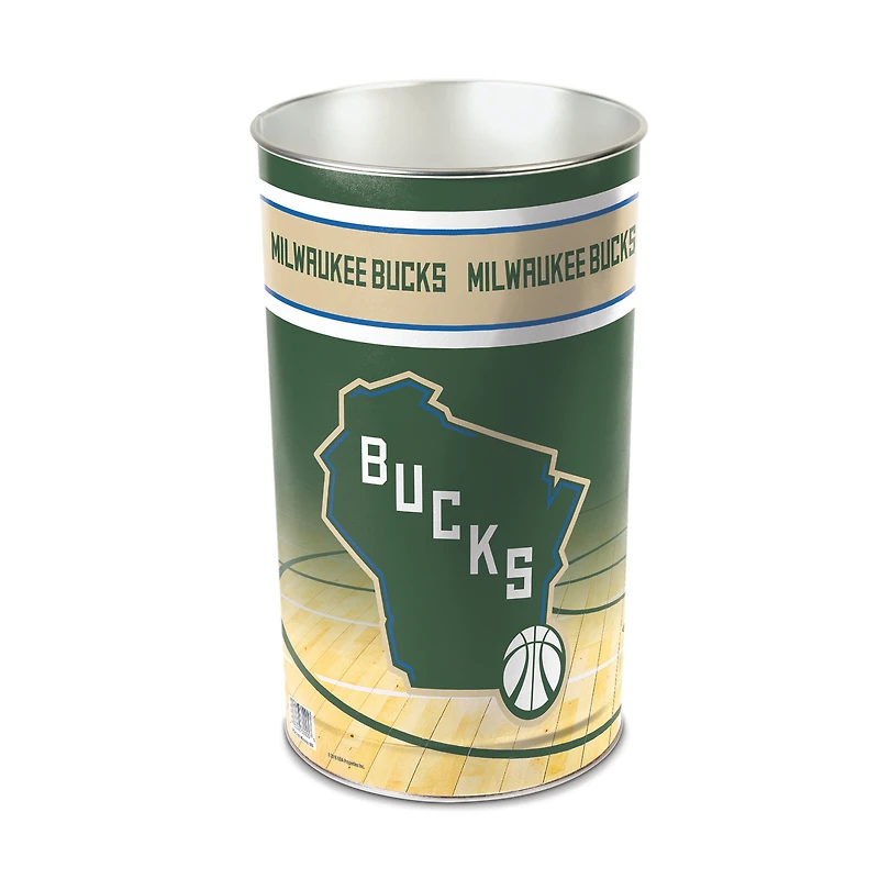 WinCraft Milwaukee Bucks 15'' Tapered Wastebasket