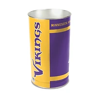 WinCraft Minnesota Vikings 15'' Tapered Wastebasket
