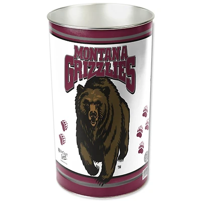 WinCraft Montana Grizzlies 15'' Tapered Wastebasket