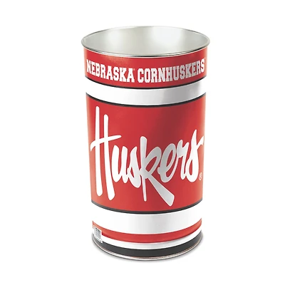 WinCraft Nebraska Huskers 15'' Tapered Wastebasket