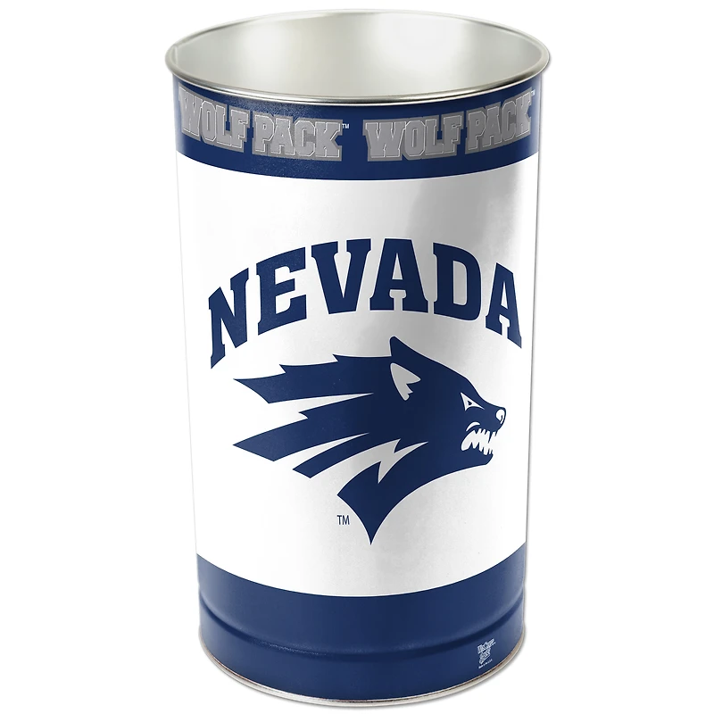 WinCraft Nevada Wolf Pack 15'' Tapered Wastebasket